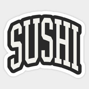 Sushi Lover Sushi Roll Japanese Sushi Chef Text Type Sticker